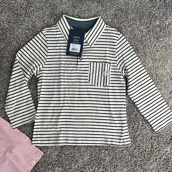 NWT 2 striped Me & Henry polo and long sleeve shirts - Picture 4 of 5